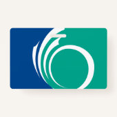 Name Badge with flag of Ottawa, Canada (Voorkant)