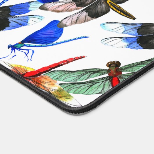 Name || Bright Watercolor Dragonfly Pattern  Bureaumat (Hoek)