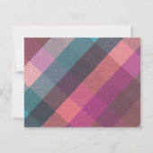 Name || Brightly Colored Woven Fabric Frame Notitiekaartje (Achterkant)