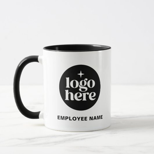 Name Business Branding Custom Employee Logo Mok (Links)