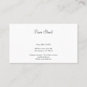 Name Cards Classical design Visitekaartje (Achterkant)