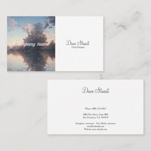 Name Cards Classical design Visitekaartje (Voorkant / Achterkant)