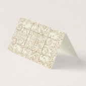 Name Cards Wedding Table Vintage Kaart (Achterkant)