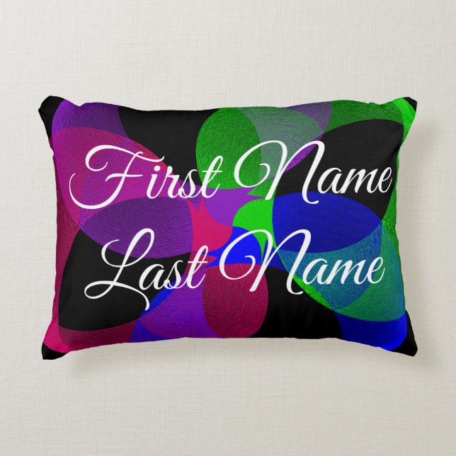 Name Change Fusion Geometric Accent Pillow Kussen (Voorkant)