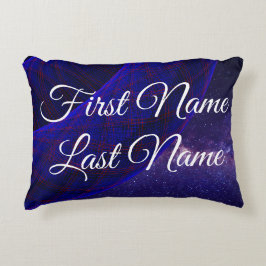 Name Change Space Donuts Geometric Accent Pillow Kussen