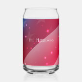 Name || Colorful Happy Birthday America Blikvorm Glas (Achterkant)