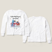 Name || Cute Snowman, Penguins Youth Long Sleeve (Voorkant /achterkant)