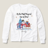 Name || Cute Snowman, Penguins Youth Long Sleeve (Voorkant)