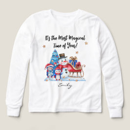 Name || Cute Snowman, Penguins Youth Long Sleeve