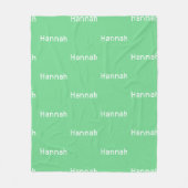 Name Fleece Blanket Baby Gender Neutral Nursery (Voorkant)