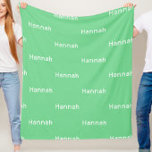 Name Fleece Blanket Baby Gender Neutral Nursery