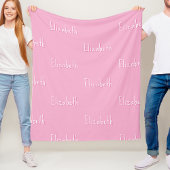 Name Fleece Blanket Personalized Custom Kids Gift 