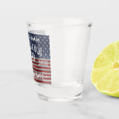 Name || Happy Birthday America 250 Years Flag Shot Glas (Rechts)