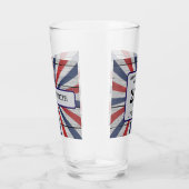 Name || Happy Birthday America Starburst Pint Glas (Rechts)