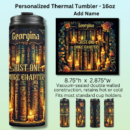 Name Just One More Chapter Books Candles Thermosbeker