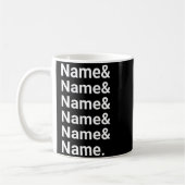 Name List Funny Women Men D Text Koffiemok (Links)
