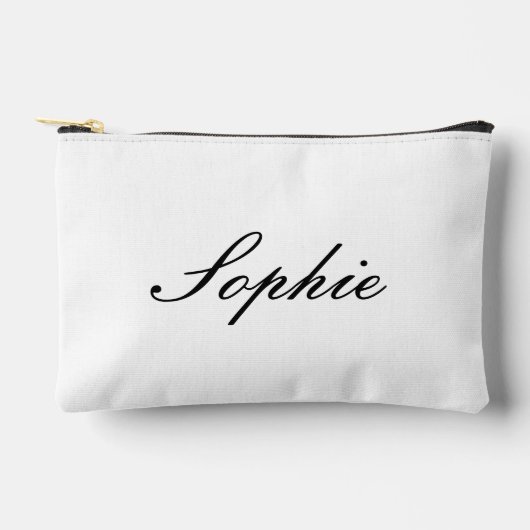 Name Makeup Bag,Beaty makeup bag,Monogramed Makeup Etui (Voorkant)