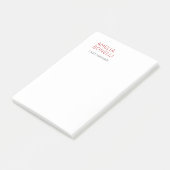 Name Modern Minimalist Professional Plain Casual Post-it® Notes (Schuin)