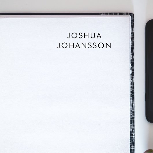 Name Only Minimalist Modern Custom Rubberstempel