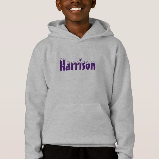 "name" paarse sneeuw, Hoodies & Sweatshirt (Voorkant)