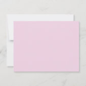 Name, Pink and White Marbled Ink All-Occasion Flat Notitiekaartje (Achterkant)