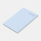 Name Professional Modern Minimalist Blue Post-it® Notes (Schuin)