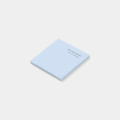 Name Professional Modern Minimalist Blue Post-it® Notes (Schuin)