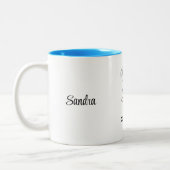 Name, Quilling Keep Calm Classic Two-Tone Mug Tweekleurige Koffiemok (Links)