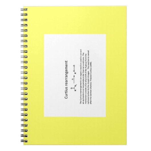 Name reaction Note Notitieboek (Voorkant)