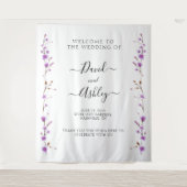 Name Sign for Wedding, Wedding Backdrop Sign Wandkleed (Voorkant)