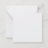 Name, Thank You Mini Christmas Gift Enclosure Card Notitiekaartje (Achterkant)