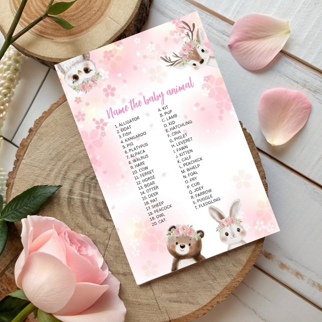 Name That Baby Animal Game - Woodland Edition (Creator heeft geüpload)