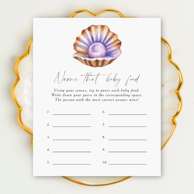 Name that baby food shower game - Pearl (Creator heeft geüpload)