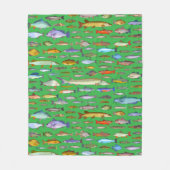 Name That Fish Sports Fishing Species Fleece Deken (Voorkant)