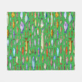 Name That Fish Sports Fishing Species Fleece Deken (Voorkant (Horizontaal))