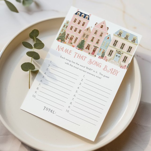 Name That Song Baby Christmas Village game (Creator heeft geüpload)