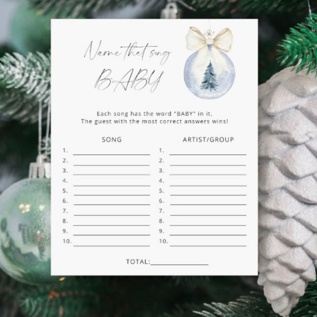 Name that song baby - Winter Baby shower game (Creator heeft geüpload)