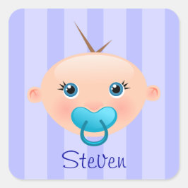 "Name this!" - Baby Gezicht Sticker Boy