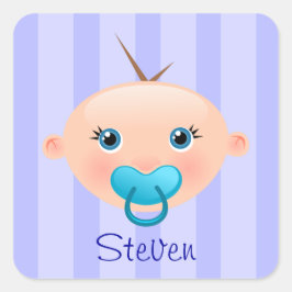 "Name this!" - Baby Gezicht Sticker Boy