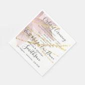 Name Wedding Program Roos Gold Funny Quottes Servet (Hoek)