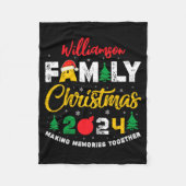 Name Year Matching Family Christmas Reunion T Shir Fleece Deken (Voorkant)