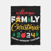 Name Year Matching Family Christmas Reunion T Shir Fleece Deken (Voorkant)