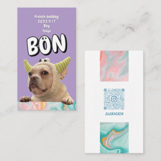 NameCard 6 名刺 Visitekaartje (Voorkant / Achterkant)