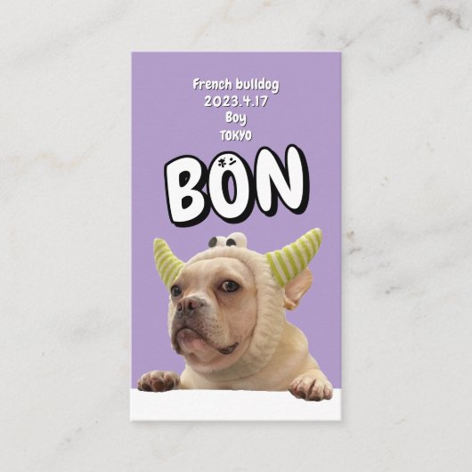 NameCard 8 名刺 Visitekaartje (Voorkant)