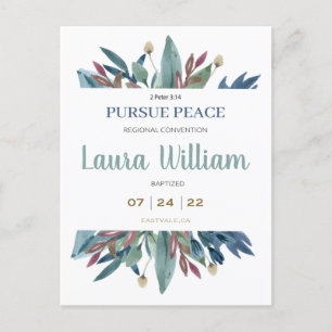 NameCustomized 2022 JW Convention Baptism Briefkaa Briefkaart