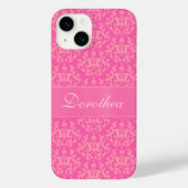 Named damask kangaroo paws pinky Case-Mate iPhone case (Achterkant)