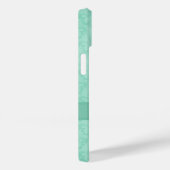 Named Fleur de Lis damask mint green Case-Mate iPhone Case (Achterkant / Rechts)