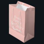 Named Happy Birthday Pastel Pink Medium Gift Bag Medium Cadeauzakje<br><div class="desc">Just add the birthday person's name! Gorgeous pastel pink Happy Birthday gift bag. Perfect for wrapping a gift for her,  mom,  baby,  child,  families or friend. See our collection for more beautiful gift wrapping products. Named Happy Birthday Pastel Pink Medium Gift Bag.</div>
