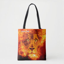 Named Lion of Judah Canvas tas