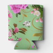 Named Pink Flowers Blikjeskoeler (Achterkant)